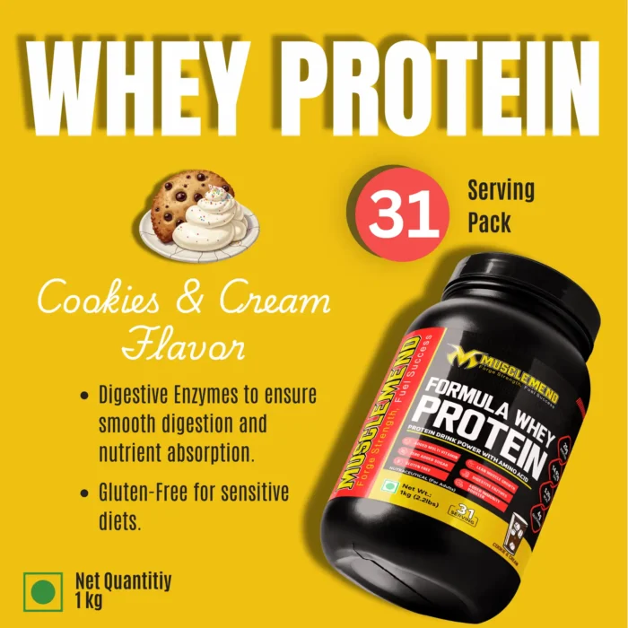 whey protein 1 kg cookies and cream