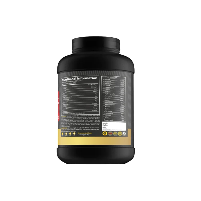 WHEY PROTEIN ISOLATE NUTRITIONAL INFORMATION