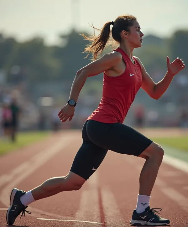 About 1 athlete in action