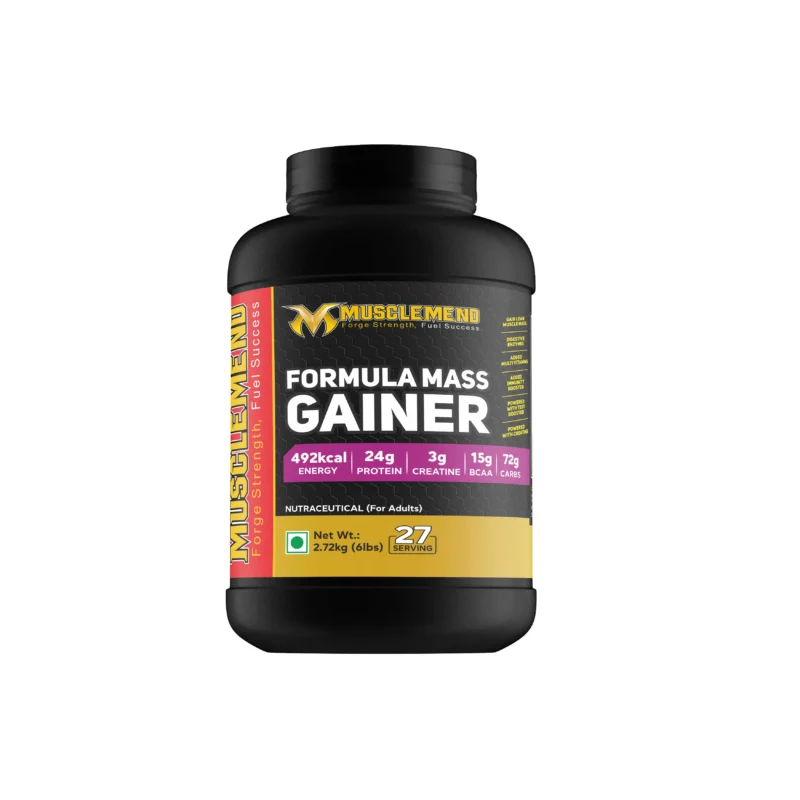 MuscleMend Formula MASS GAINER - Protein and Carbohydrate Supplement - Cookies and Cream, 2.72 kg