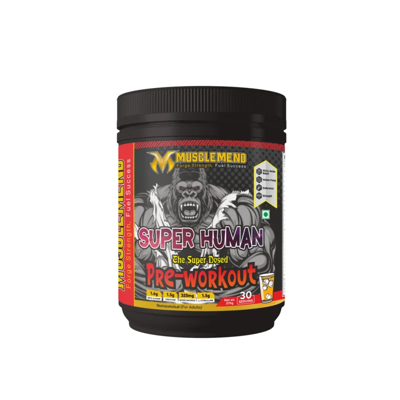 MUSCLEMEND PRE WORKOUT - High-Potency Formula - Orange, 270 g